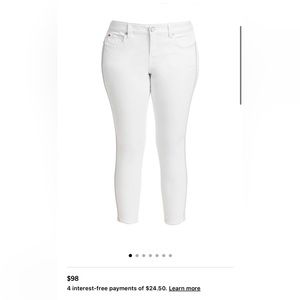 Slink curvy SZ 16 white jeans